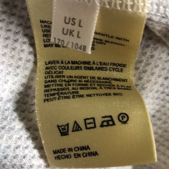 Anthropologie watercolor mountains henley thermal top Size L - Picture 7 of 8